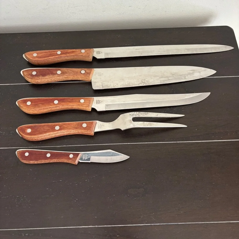 Emperor Steel | 5 Piece Knife Set | Vintage | Japanese | Stainless Steel